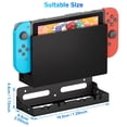 thumbnail image 2 of ZHSX Wall Mount for Nintendo Switch,Switch Wall Mount Gaming Organizer with Hooks for Hanging Joy-Cons, Compatible with OLED and Nintendo Switch Models(Black), 2 of 5