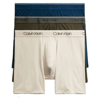 Calvin Klein Men's 3-Pack Cotton Classics Knit Boxer, Black, Large