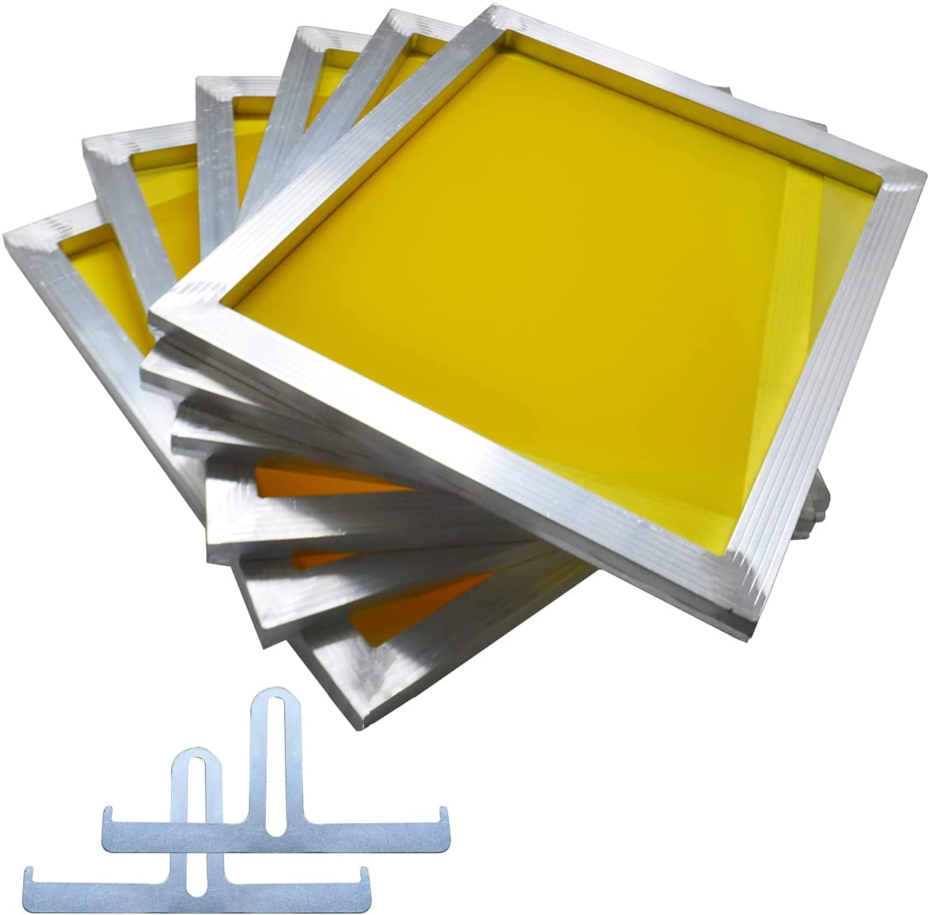 NEW 20"x24" Aluminum Frame Screen Printing Screens 200 tpi Yellow Mesh 12 pcs