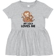 thumbnail image 3 of Inktastic My Lola Loves Me Girls Baby Dress, 3 of 5