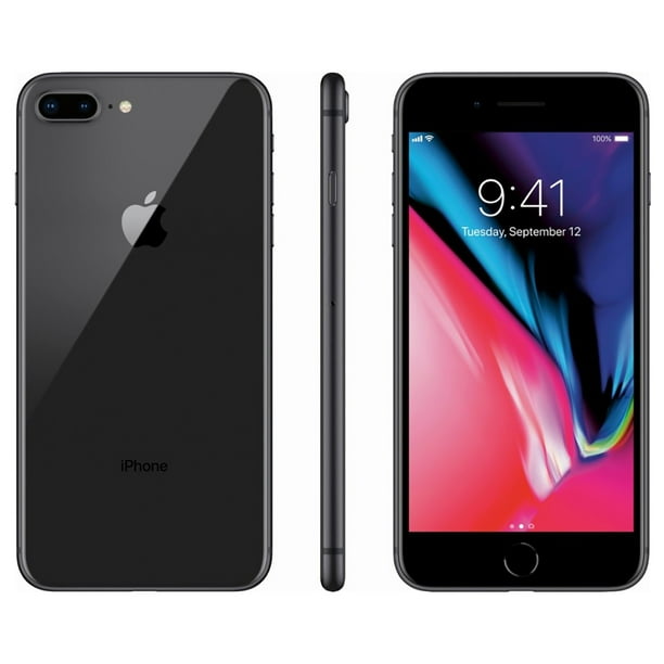 Apple iPhone 8 Plus 128GB Unlocked GSM/CDMA Phone with Dual 12MP Camera -  Space Gray