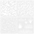 thumbnail image 1 of HAMPPLIES 4Ud Plantillas Para Pintura Con Delicado En Pet Reutilizable Para Manualidades Y, 1 of 8