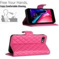 thumbnail image 5 of Allytechgroup Wallet Case for iPhone 16e with Card Cash Slots, Luxury Premium PU Leather Kickstand Shoulder Strap Lanyard Shockproof Anti-Fall Full Body Protective Flip Shell, Rose, 5 of 8