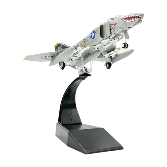 Almencla 1/100 Scale Fighter Model Alloy Airplane Model Home Decor with Stand Plane Model s Model for Living Room Shelf