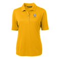 thumbnail image 2 of Women's Cutter & Buck Gold Fort Valley State Wildcats Virtue Eco Pique Recycled Polo, 2 of 3