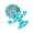 Lake Blue, variant on Suodoka Suction Cup Windmill Cat Toy Slow Feeder Rotating Puzzle Dispenser Interactive Training Toy (17.00 cm / 6.69 inches), Green