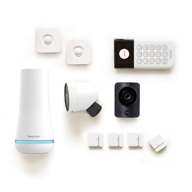 SimpliSafe 10 Piece Wireless Home Security System with Outdoor Camera Optional 24/7