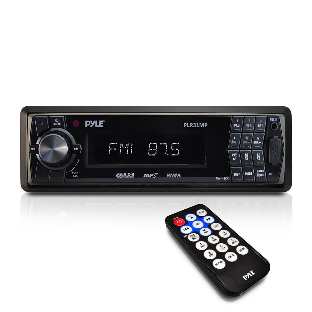 PYLE PLR31MP Car Stereo Head Unit Receiver Premium In Dash AM/FM
