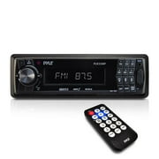 PYLE PLR31MP - Car Stereo Head Unit Receiver - Premium In Dash AM/FM-MPX Tuning Media Radio with MP3 Playback, LCD Display & Preset Station Memory - USB, SD & Aux Inputs - Remote Control Included