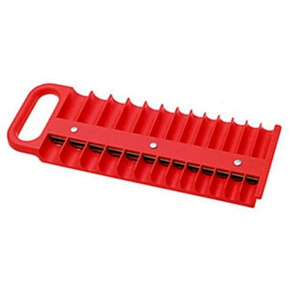 Lisle 40120 0.25 Inch 26 Piece Socket Holder - Red