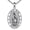 Virgin Mary, variant on 925 Sterling Silver St Benedict/Virgin Mary/Serenity Prayer Pendant Necklace Religious Amulet Jewelry for Men Women