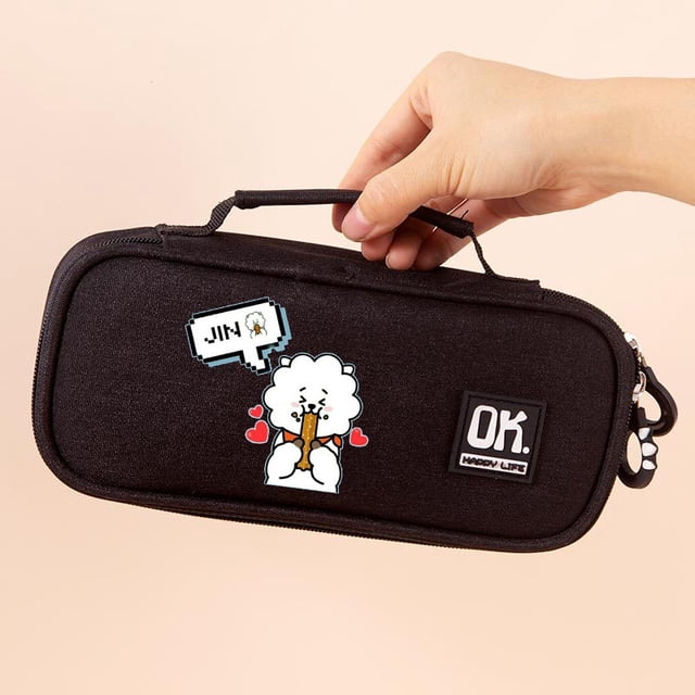 Lindo Estuche De Lápices Multicapa Anime Cartoon BTS Bolsa Niños Niñas Estudiante Papelería Creativa Caja De Gran Capacidad