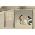 thumbnail image 3 of Kamisaka Sekka 14x11 Black Modern Framed Museum Art Print Titled - Fulling Silk (Uchiginu) (1909-1910), 3 of 5