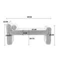 thumbnail image 2 of Bedroom Bench End of Bed, Modern Ottoman Bench with Round Pillow and Wood Frame, Button Tufted Entry Bench for Living Room, Hallway, 2 of 8