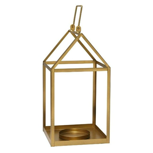 Stratton Home Decor S21039 Gold Open Lantern - Gold