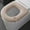 Beige, variant on Extra Large Thickened Flannel Toilet Seat Cover Soft Cushioned Bathroom Mat Winter Comfort Pad
