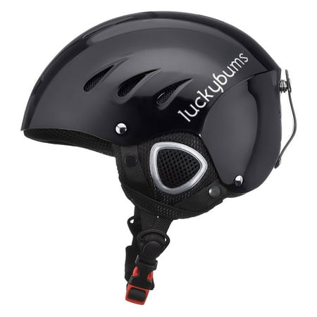 Lucky Bums Snow Sport Ski Helmet, Black, Large