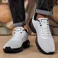 thumbnail image 5 of PLERISE Men's Air Cushion Sports Sneakers, Lightweight Breathable Running and Walking Shoes, Lace-Up Casual Footwear for Gym, Outdoor Activities, and Daily Comfort, 5 of 9