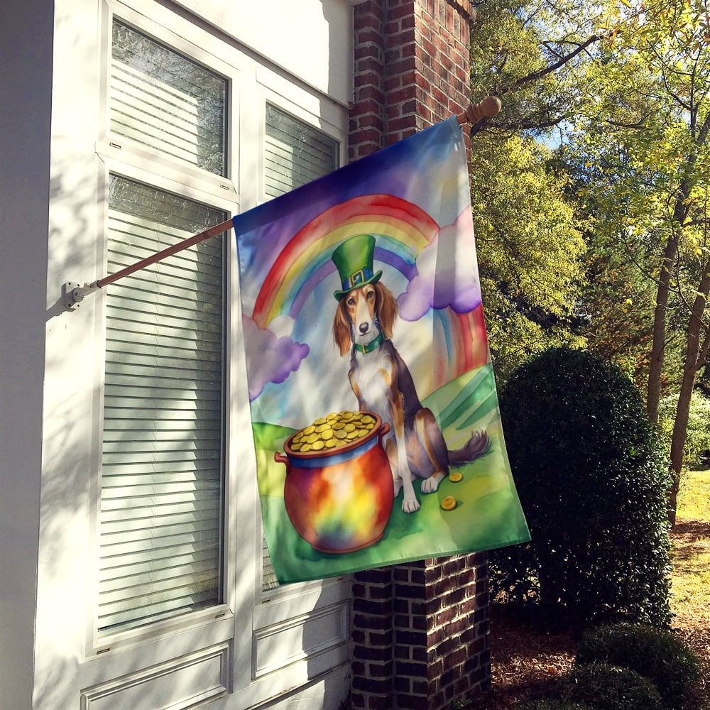 Saluki St Patricks Day House Flag
