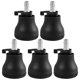 thumbnail image 2 of 5 piezas de ruedas para silla de oficina, tope para rueda de silla, ruedas para muebles, ruedas para cama, 2 of 2