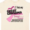 thumbnail image 4 of Inktastic I Love My Great Grandma- Breast Cancer Awareness- Hope, Support, Love Boys or Girls Toddler T-Shirt, 4 of 5