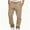 Khaki, variant on Men's Cargo Jogger Casual Pants, Large Side Pockets with Drawstring, Durable Fabric for wilderness outdoor use Black S