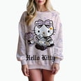 thumbnail image 1 of Blusa holgada de cuello redondo con dibujos animados de Hello Kitty para mujer, otoño/invierno, dulce y linda, estilo coreano Y2k, para niñas, versátil, 1 of 1