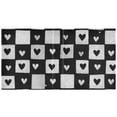 thumbnail image 3 of Hard Shell Ring Binder With Clip Holds 200 Sheets Office Home Organization Black and White Small Hearts, 3 of 10