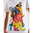 thumbnail image 3 of TLC R&B Music Band Unisex Graphic Print White Tee T-Shirt By Merch Traffic (X-Small, White), 3 of 3