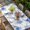 Blue, variant on Blue Spring Floral Table Cloths for 6 Foot Rectangle Tables, Elegant Flowers Summer Botanical Patio Waterproof Elastic Fitted Tablecloths, Washable Rectangular Table Cover for Camping