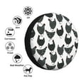 thumbnail image 4 of Fuzoiu Retro Rooster Print Universal Spare Tire Cover with Buckle Strap, Waterproof Wheel Covers for Jeep, Trailer, RV, Truck and All Car-15 inch, 4 of 6