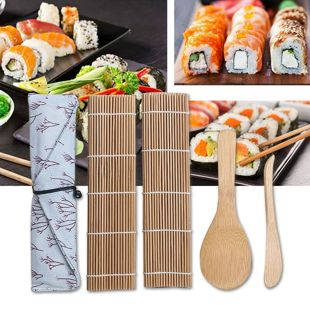 Sushi Making Kit Bamboo Sushi Sushi Roll Durable Mat Beginner Sushi Kit Sushi Roll
