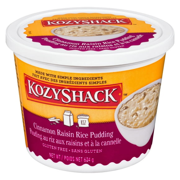 Pudding au riz sans gluten aux raisins et à la cannelle de Kozy Shack 624 g