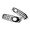 thumbnail image 3 of 2 parrillas de cubierta de luz antiniebla delantera para coche, 8P0807682M, reemplazo, 8P0807681AF 8P0807682Q 8P0807681M accesorios de coche Premium Negro Salvador Parachoques Parrilla de luz antiniebla, 3 of 10