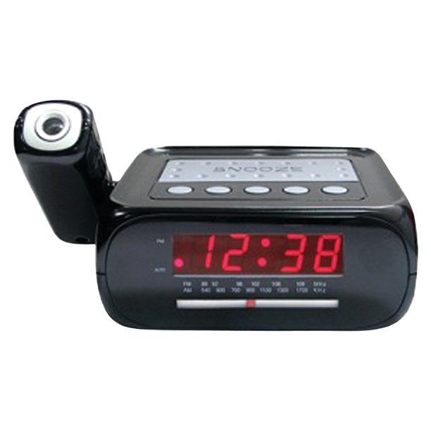 Supersonic SC371 Digital Projection Alarm Clock with AM/FM Radio