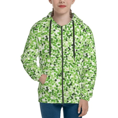 

Hoodies for Teen Girls Boys Teal Glitter Patterns Long Sleeve Youth Kids Essentials Zip Up Hoodie Lghtweight Fashion Hoodies & Sweatshirts Jacket Fall Winter Outfits Tops