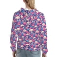 thumbnail image 7 of Sikiie white Skull blue flower Women's Casual Hoodies Long Sleeve Lightweight Pullover Tops Loose Sweatshirt-XX-Large, 7 of 7