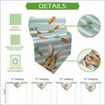 thumbnail image 5 of Easter Bunny Table Runner Linen Burlap Table Runner 70 Inches Long Spring Rabbits Carrots Turquoise Stripes Dresser Scarves for Kitchen Island Coffee Dining Party Wedding Holiday Decor 13"x70", 5 of 8