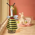 thumbnail image 5 of Color Goose Clothes Easter Goose Outfit - Cute Porch Goose Bee Costume with Hat, Easter Outdoor Decor for Goose Statue, Ideal for Yard Garden Easter Celebration Yellow (1Pcs), 5 of 9