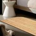 thumbnail image 4 of 2.6x6 Ft Natural Jute Area Rug | Handmade | Solid Farmhouse Design | Natural Jute Rug for Living Room | Dining Room | Bedroom | Kitchen | Hallway | Entryway, 4 of 5