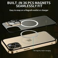 thumbnail image 4 of Feishell for iPhone 14 Pro 6.1 inch Clear Slim Case,Luxury Plating Frame Strong Magnetic Support Wireless Charging Shockproof All-Inclusive Lens Protector Back Cover.For iPhone 14 Pro,Gold, 4 of 7