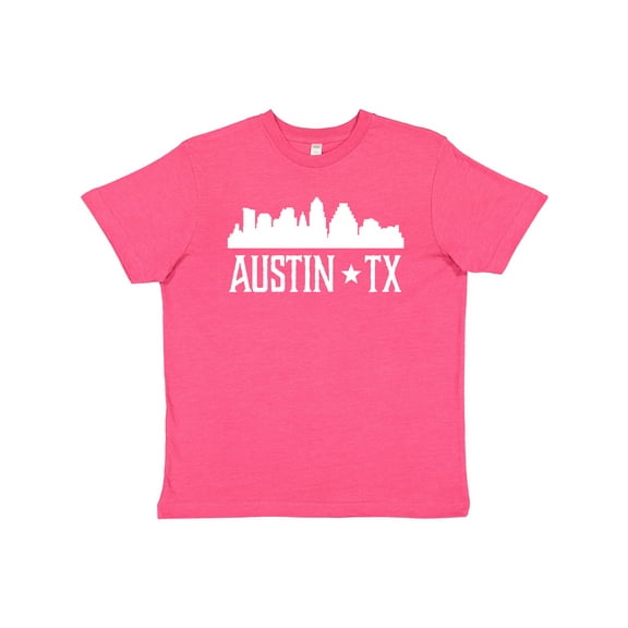 Inktastic Austin Texas Skyline Silhouette TX City Youth T-Shirt