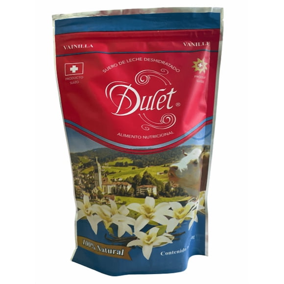 Dulet Lactosuero Suizo Sabor Vainilla 450 gramos 1 Bolsa