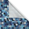 thumbnail image 4 of Ambesonne Blue White Valance Pack of 2, Blurry Rectangulars, 42"X12", Multicolor, 4 of 5
