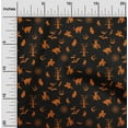 thumbnail image 2 of oneOone Cotton Poplin Black Fabric Halloween Sewing Material Print Fabric By The Yard 42 Inch Wide, 2 of 4