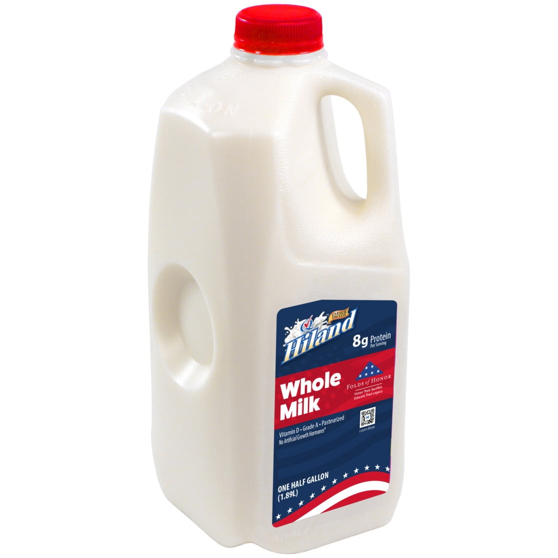 Hiland Whole, Vitamin D Milk, Half Gallon, 64 Fl Oz