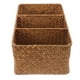 thumbnail image 3 of Organizador de mostrador para baño, cesta de almacenamiento dividida, contenedor de almacenamiento de 3 rejillas, 3 of 5