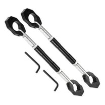 Unique Bargains Universal 2 Set 22mm Aluminum Alloy Motorcycle Balance Bar Crossbar Handlebar Accessories Black