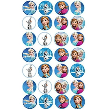 disney frozen anna elsa hans olaf kristoff edible cupcake toppers abpid05331 walmart com