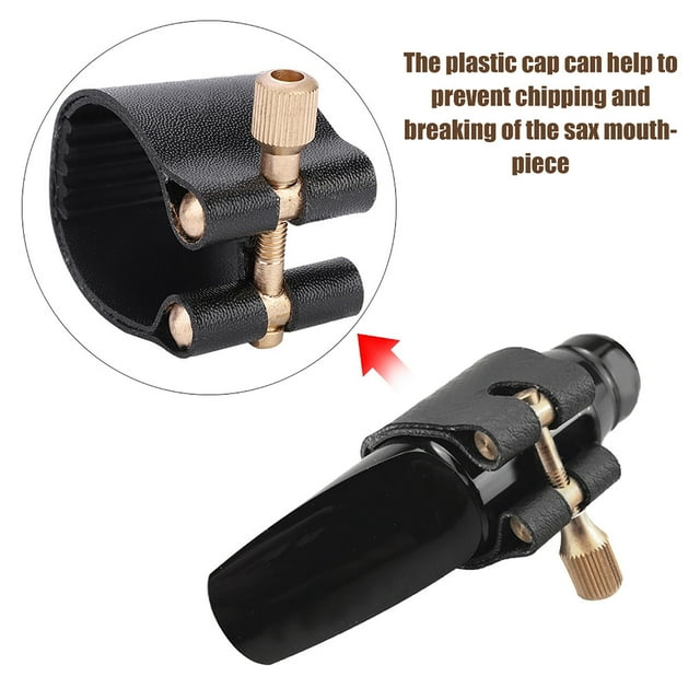 Ligadura de PU Bling Bling para Clarinete con Accesorio de Boquilla